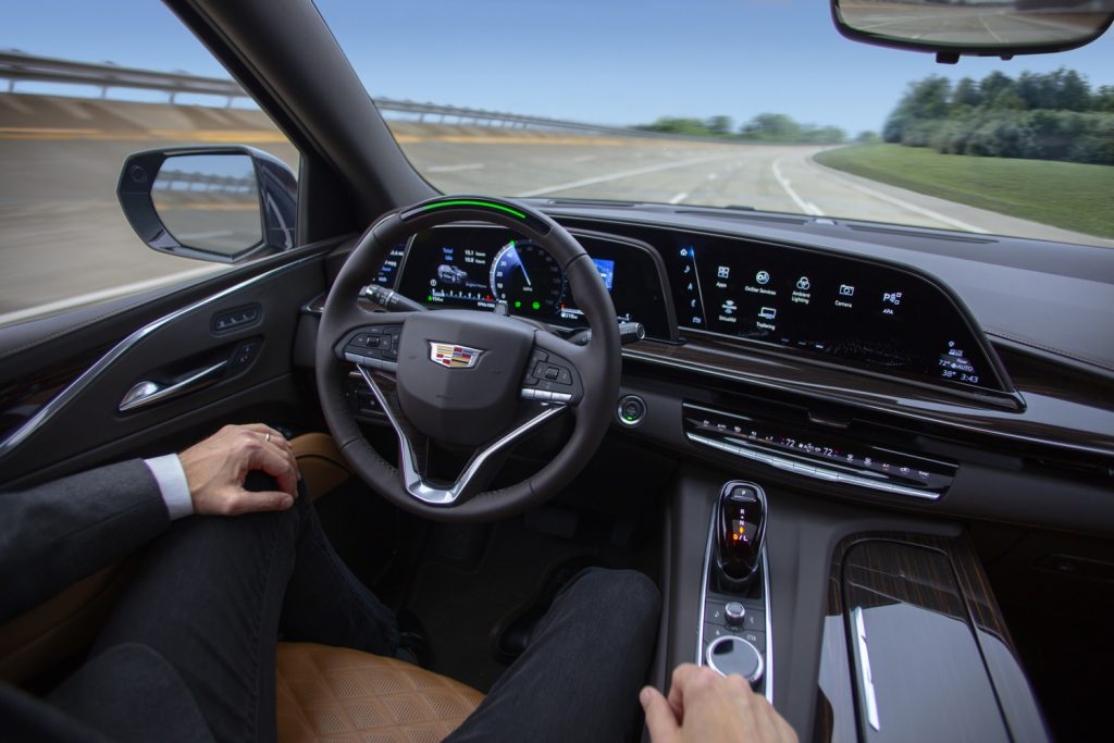 Super Cruise in action in the 2021 Cadillac Escalade