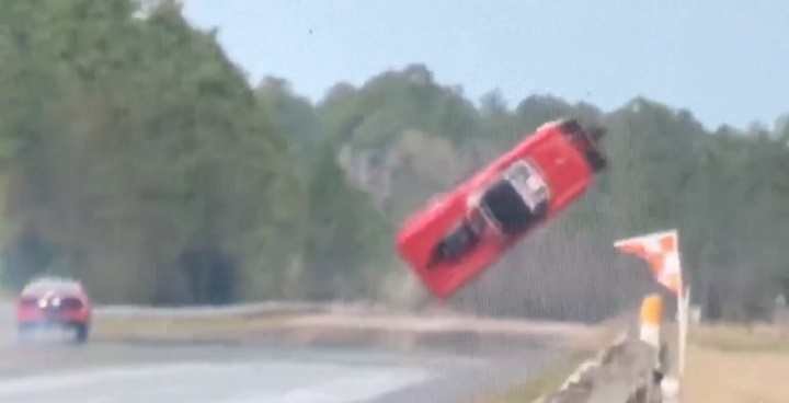 Drag Racer Uninjured In Corvette Crash: Video | GM Authority