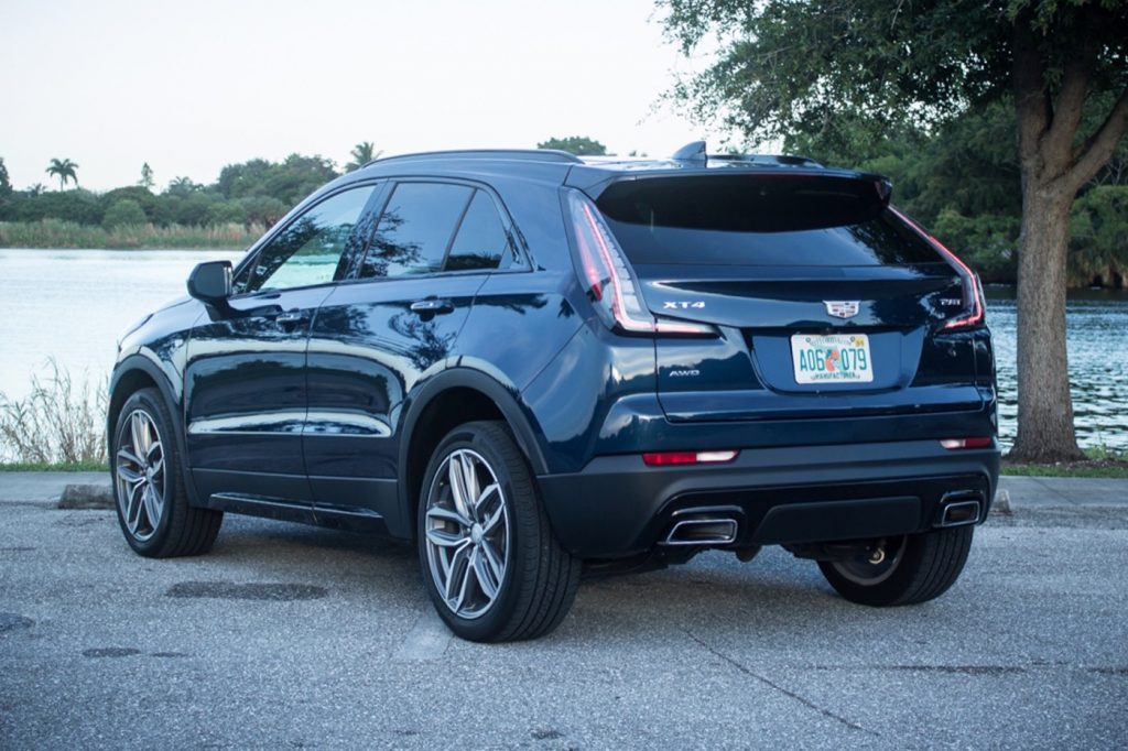 This is the Cadillac XT4 luxury subcompact crossover, with a mid-cycle refresh arriving for the 2024 model year.