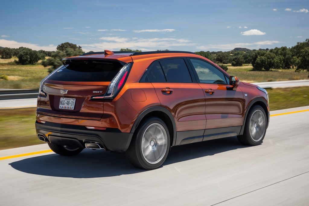This is the Cadillac XT4 luxury subcompact crossover, available in Luxury, Premium Luxury, and Sport trim levels.