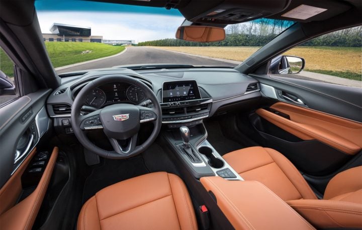 A photo of the interior of the 2025 Cadillac CT4.