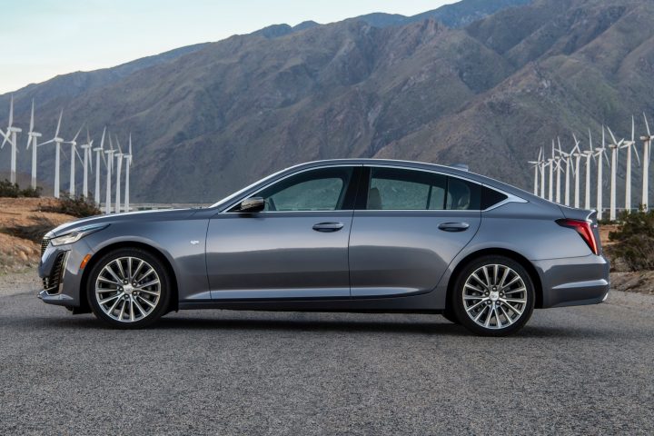 Shown here is the Cadillac CT5 in the Premium Luxury trim. The CT5 lineup receives a mid-cycle refresh for the 2025 model year.