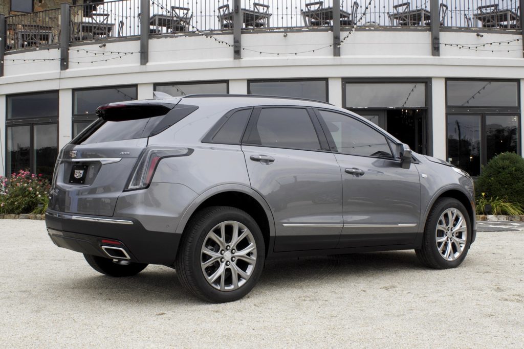 Shown here single-generation Cadillac XT5 luxury compact crossover in the Sport trim.