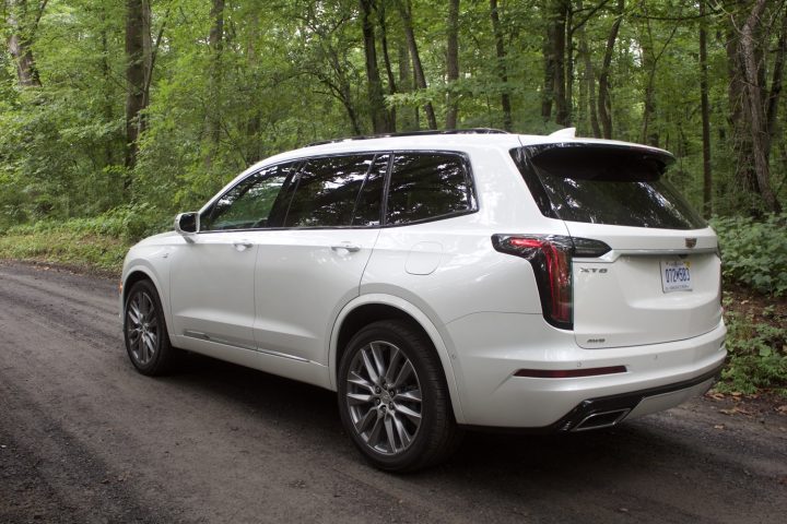 Shown here is the Cadillac XT6. The first-generation luxury three-row crossover sees no significant changes for the 2024 model year.