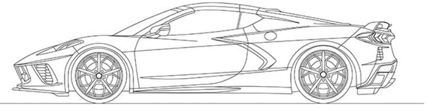 Corvette C8 Coloring Pages 