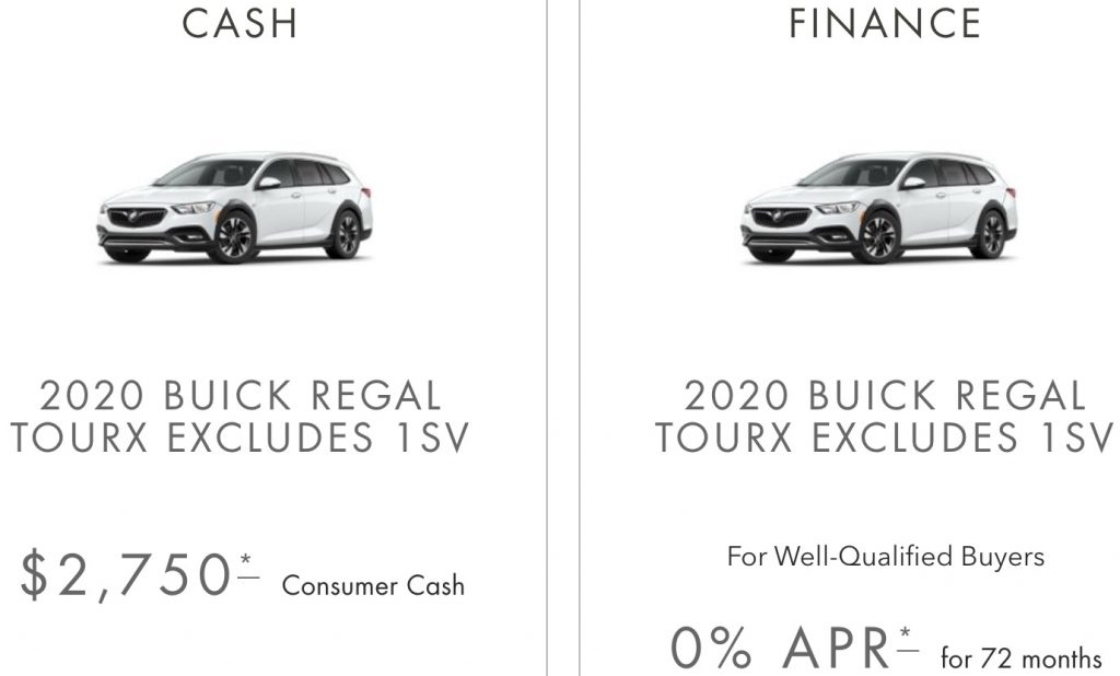 Buick Regal Discount Totals 500 In March 2020 Gm Authority