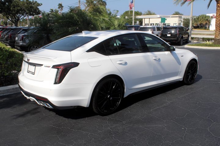 2020 Cadillac CT5-V In Summit White Paint On Black Wheels | GM Authority