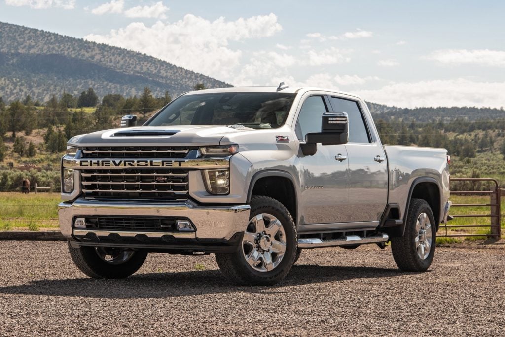 2020 Chevrolet Silverado HD LTZ Silver Ice Metallic Exterior First Drive In Oregon 020 1024x683 