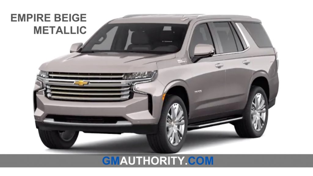 Here Are The 2021 Chevrolet Tahoe Exterior Colors GM Authority