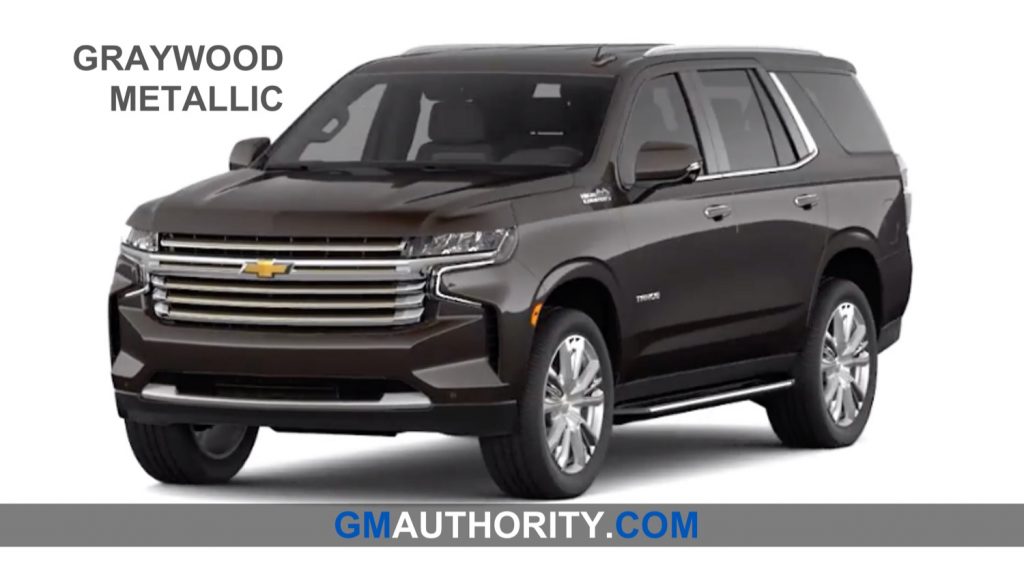 Here Are The 2021 Chevrolet Tahoe Exterior Colors Gm Authority