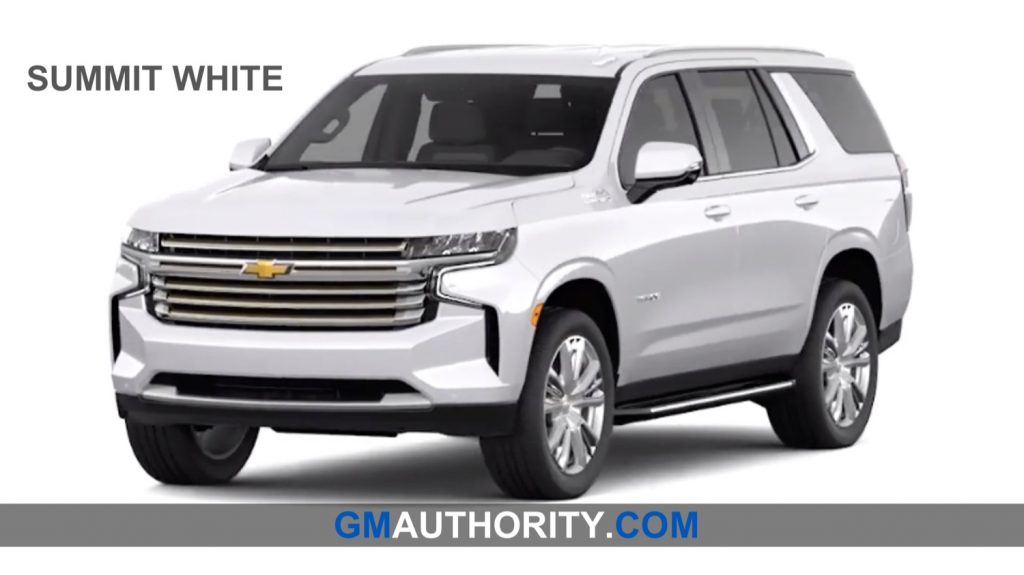 Here Are The 2021 Chevrolet Tahoe Exterior Colors Gm Authority