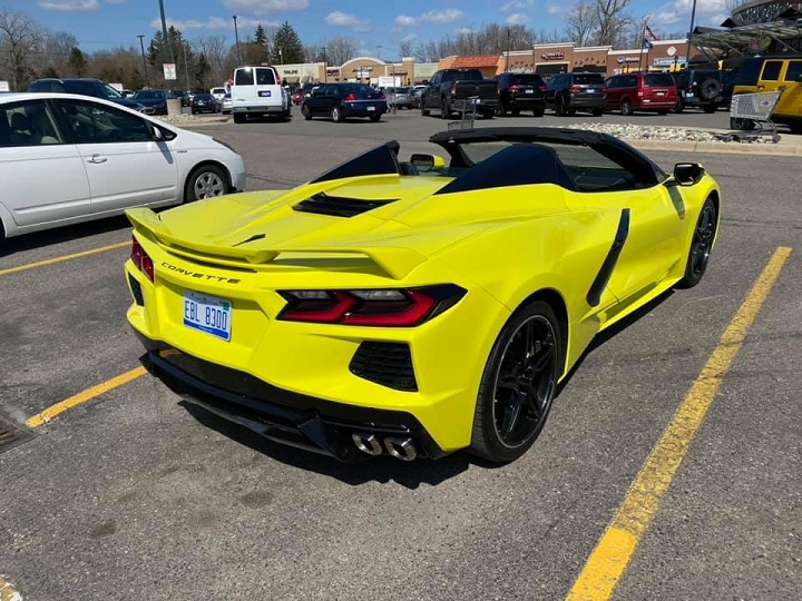 c8 corvette convertible spotted in the wild gm authority c8 corvette convertible spotted in the