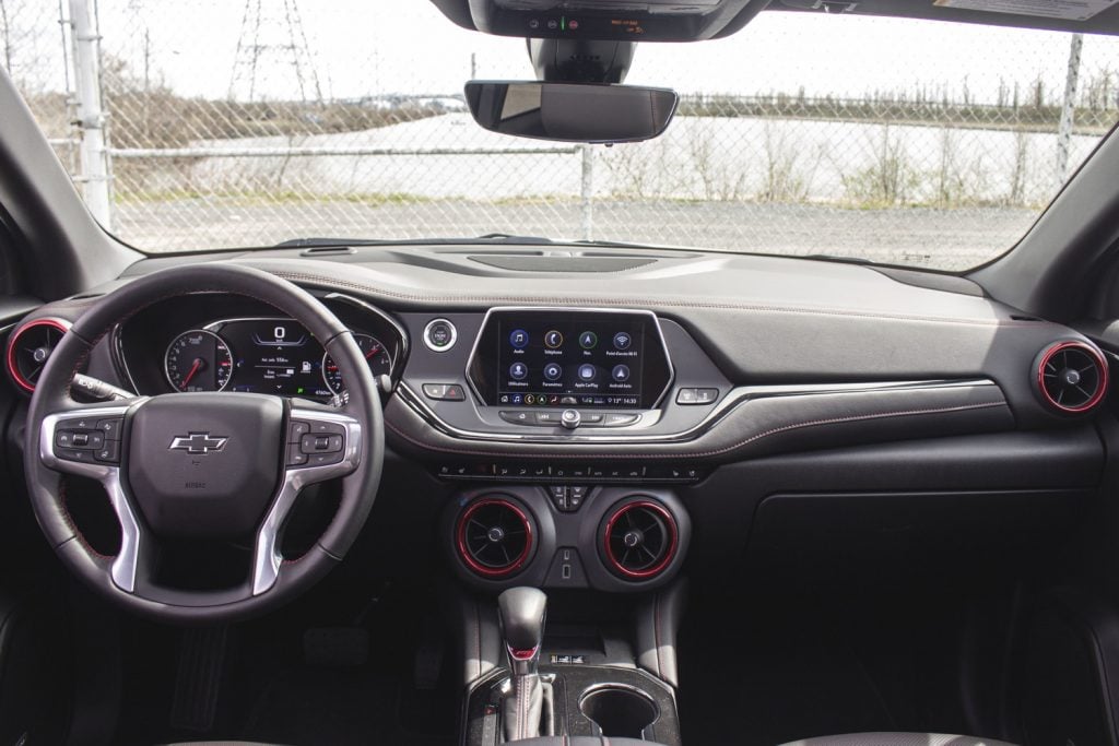 202 Chevrolet Blazer RS interior