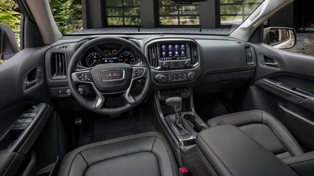 first photos of 2021 gmc canyon at4 and denali interior