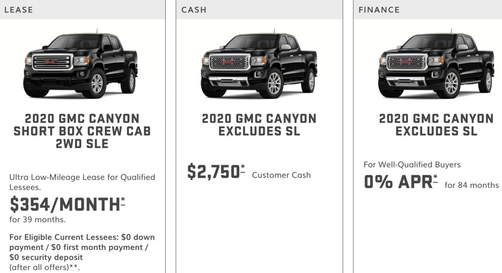 General Motors Lease Specials