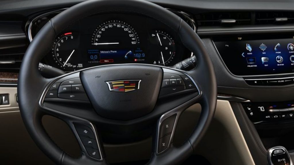 Base gauge cluster on 2017-2019 Cadillac XT5