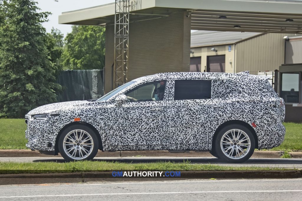 This future Buick crossover prototype features a structural protrusion just ahead of the rear axle - a tell-tale sign of the GM C1 platform.