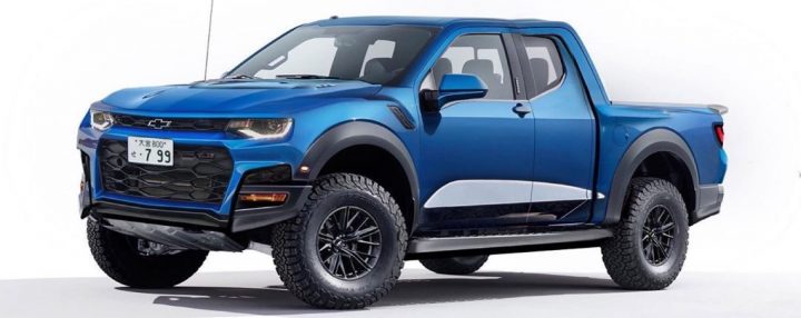 Chevrolet Camaro Pickup Truck Rendered 