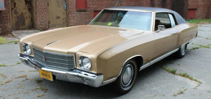 Pristine 1970 Chevy Monte Carlo Fails To Meet Reserve Gm Authority - 1977 Chevy Monte Carlo Seat Covers