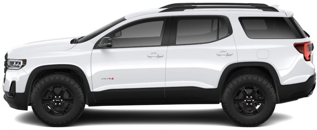 2020 GMC Acadia AT4 with standard 17-inch wheels