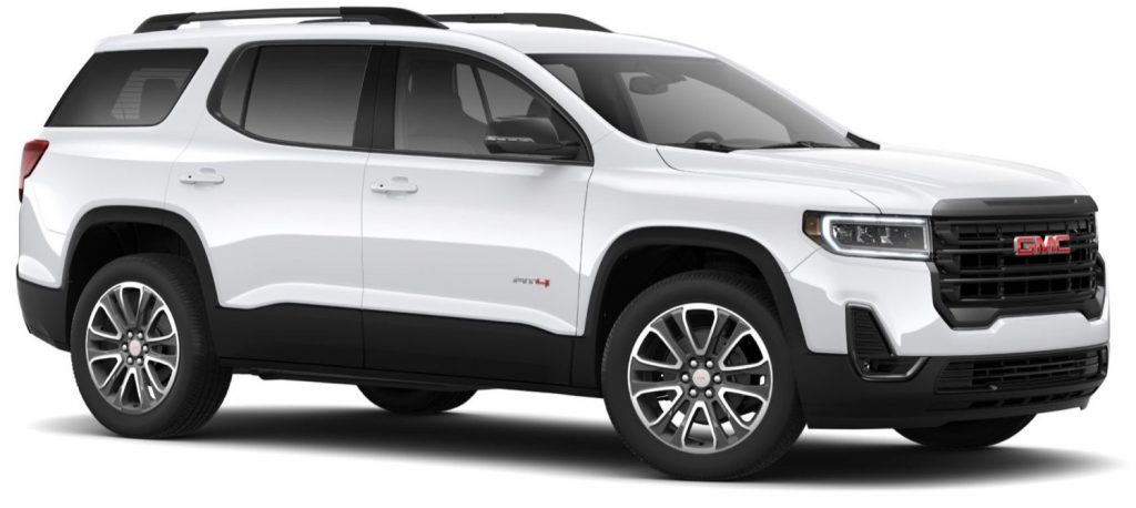 2020 GMC Acadia AT4 with optional 20-inch wheels