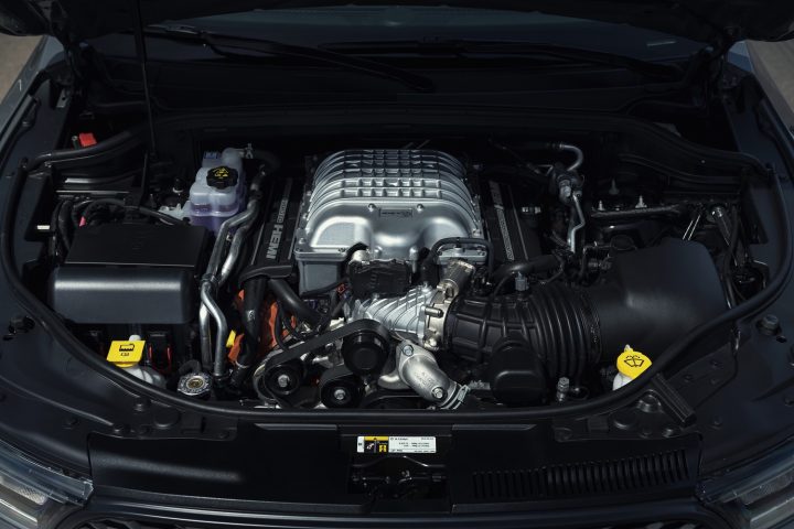 Dodge Durango SRT Hellcat engine bay.