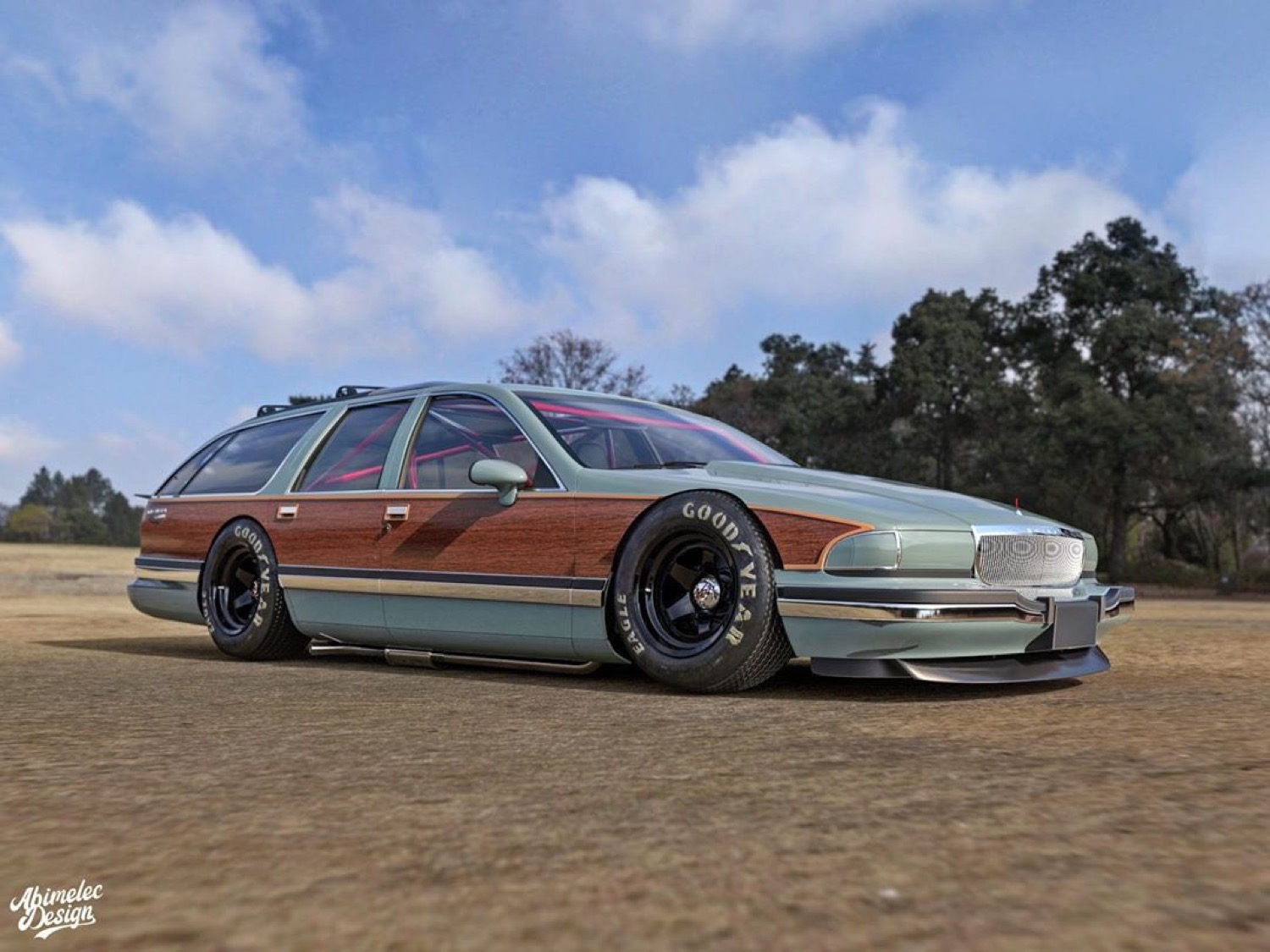Buick Roadmaster Wagon Makes For A Wicked Race Car Rendering GM Authority