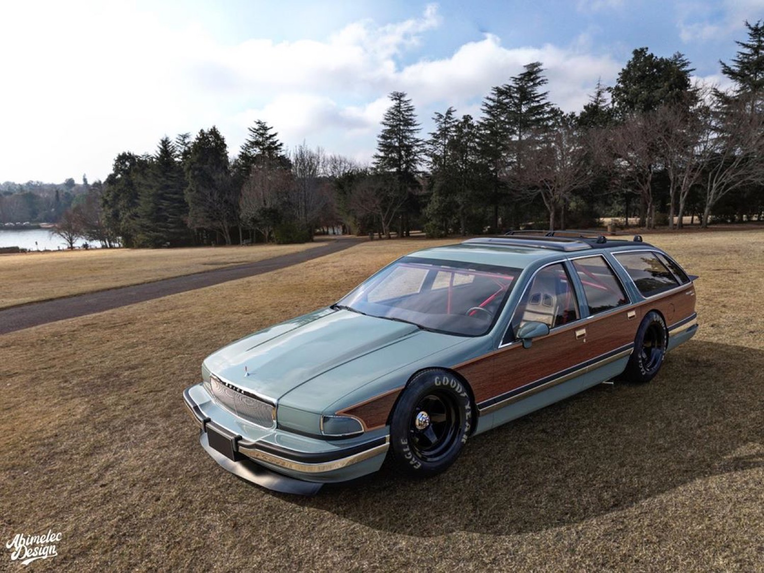 Buick Roadmaster Wagon Makes For A Wicked Race Car Rendering GM Authority