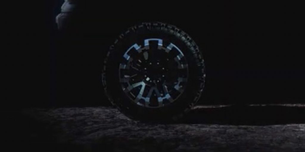 GMC Hummer EV wheel from original teaser video
