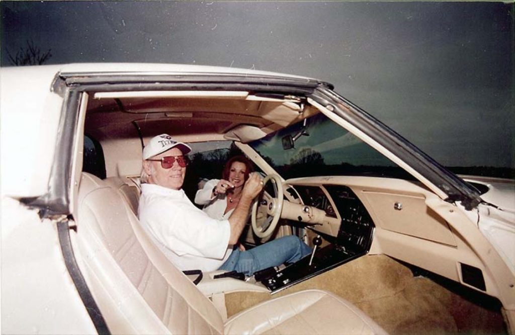 George Jones in his 1978 Chevy Corvette C3
