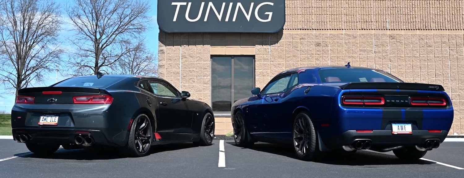 Chevy Camaro SS vs. Challenger Hellcat In Rev-Off: Video | GM Authority