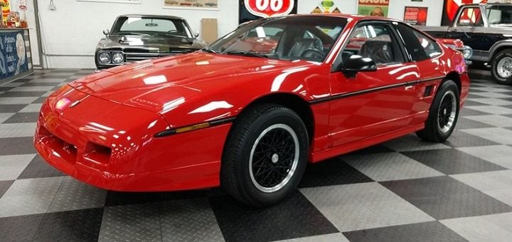 GM's original mid-engine sports car, much-improved, V6-powered Fiero GT