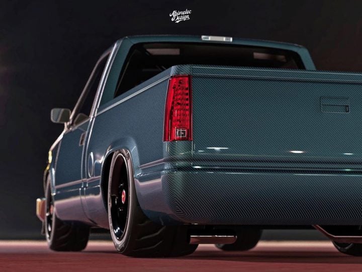 OBS Chevy Pickup Rendered With Tinted Carbon Fiber Body | GM Authority