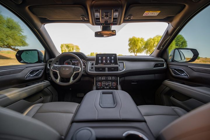 Chevy Tahoe interior.