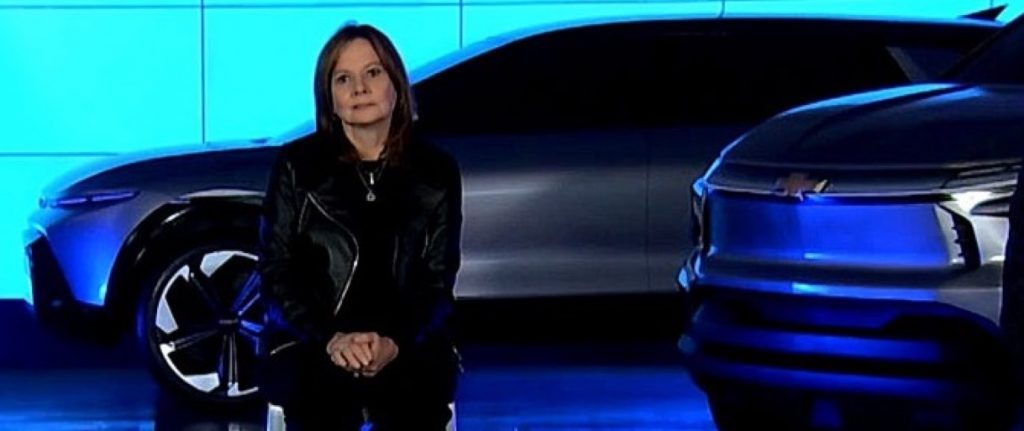 Mary Barra at a conference. 