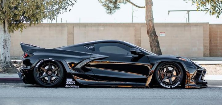 Wide-Bodied Pandem C8 Corvette Looks Imposingly Mean | GM Authority