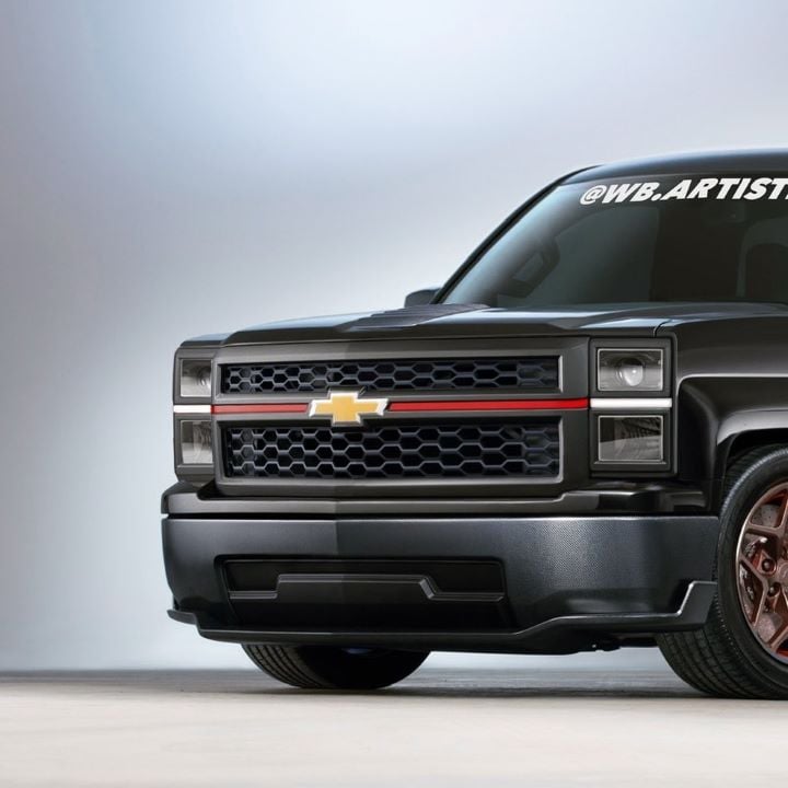 Rendering Envisions Modern Chevy Square Body Pickup GM Authority