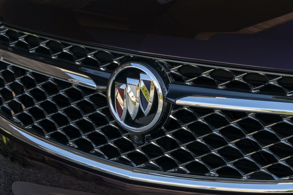 The Buick badge on the Buick Envision.