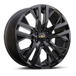 22-inch High Gloss Black wheels (RPO code SGM)