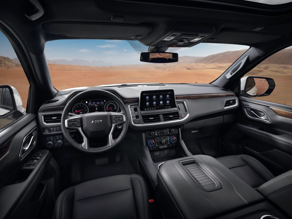 The interior in the current Chevy Tahoe Z71.