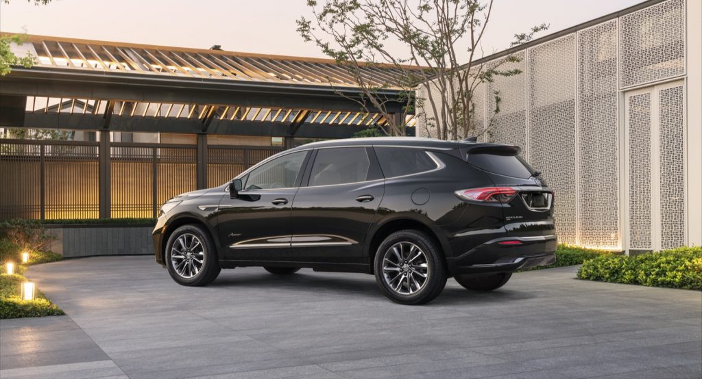 Shown here is the Buick Enclave premium full-size crossover in the range-topping Avenir trim. A next-generation model arrives in 2024.