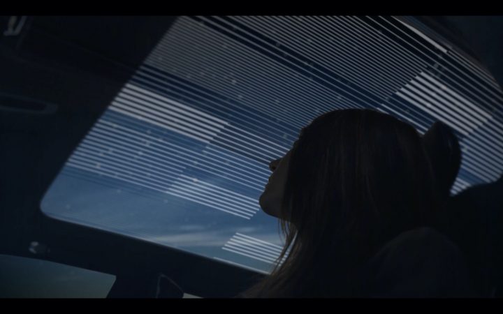The Cadillac Celestiq Smart Glass sunroof. 