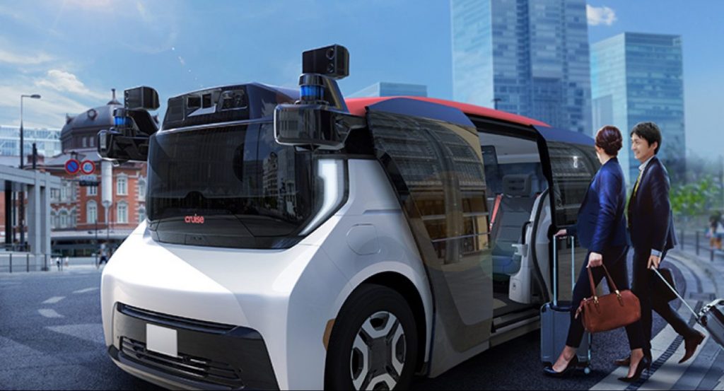 Cruise Origin, GM's self-driving, fully autonomous, all-electric robotaxi.