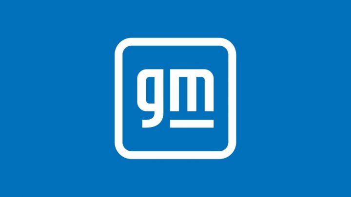 An image of the GM logo on a blue background.