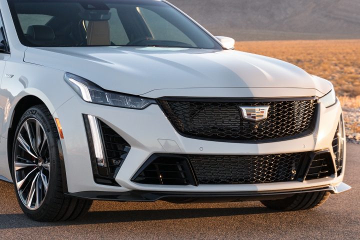 The front end of the Cadillac CT5-V Blackwing.