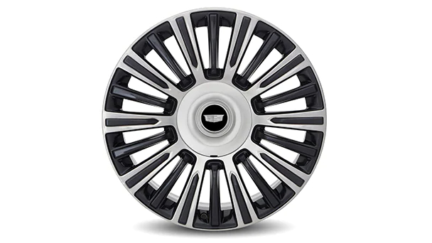 22-inch Multi-Spoke polished alloy wheel with Dark Android Gloss finish (SEY)