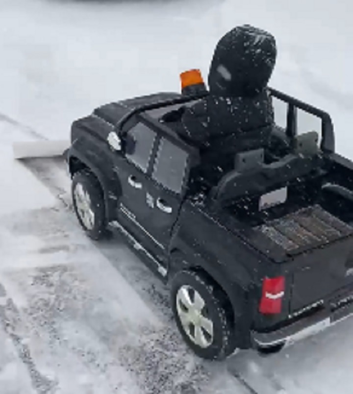 Toy pickup truck 2024 with snow plow