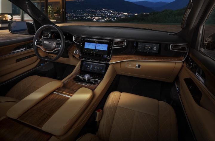 2025 Jeep Grand Wagoneer interior.