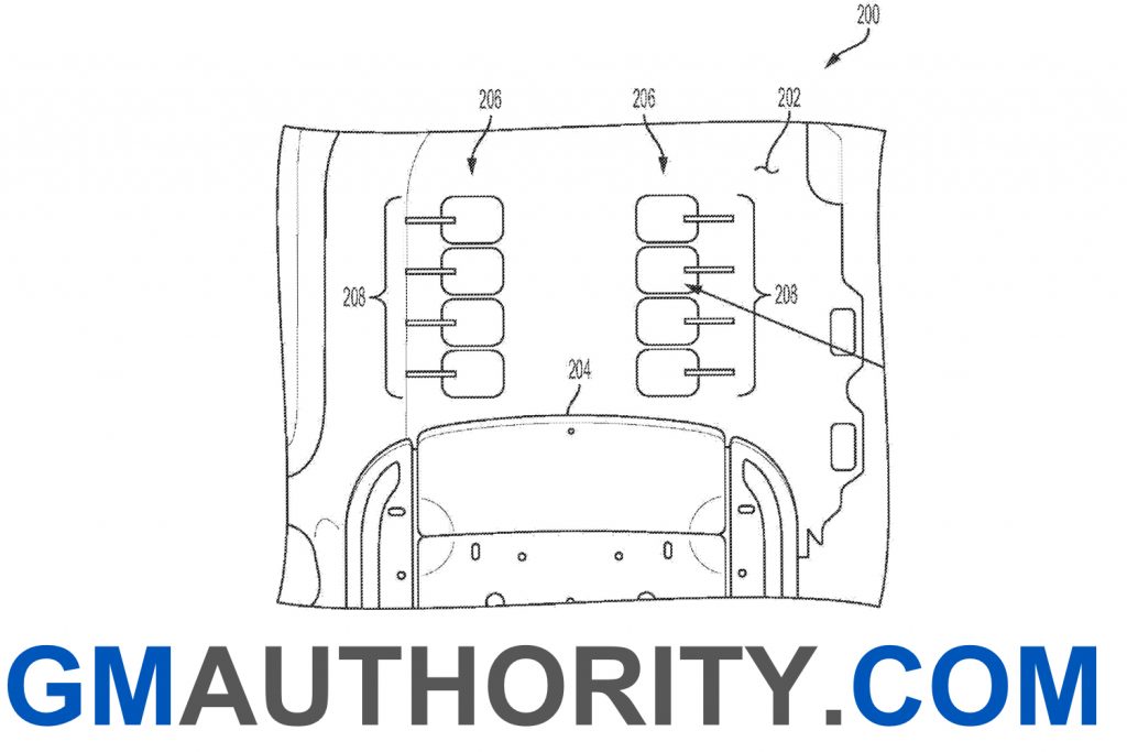 GM Patent - Built-in foot massage feature illustration 2