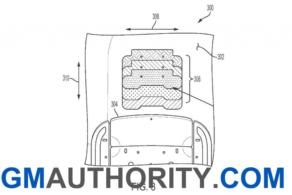 GM Patent - Built-in foot massage feature illustration 3